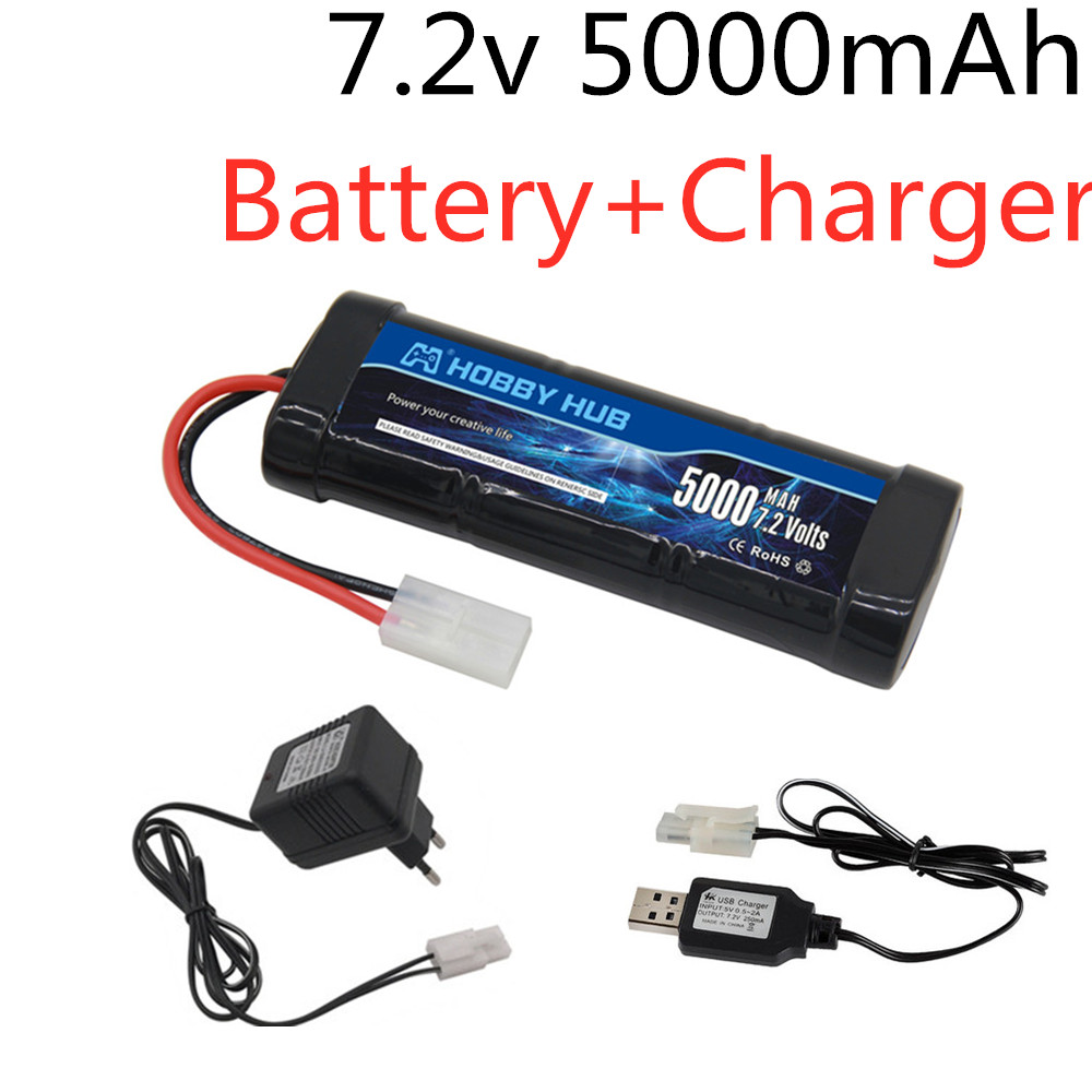 Rc Hobby Vehicles - Pacote de bateria ni-mh 7.2v 5000mah
