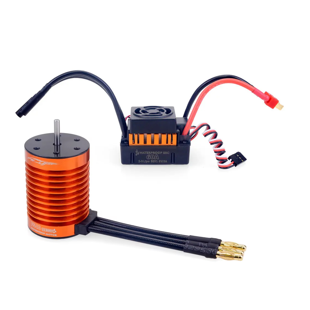 Esc Waterproof 60A - 1/10 1/12 1/14 RC Parte à