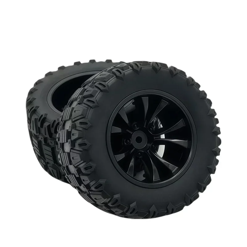 Rc Truck Monster - 4 Pneus de Borracha Hexagonais de