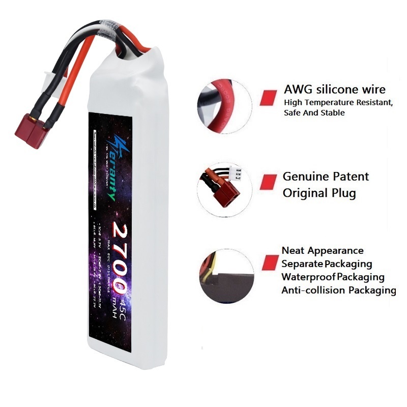 1/3 pçs 2s 7.4v bateria lipo 2 - Rc Hobby Vehicles avaliação e preço