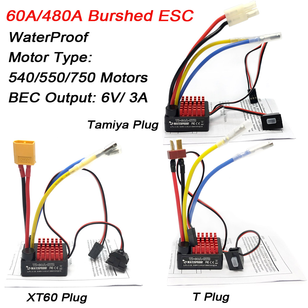 Controlador Eletrônico de Velo - Esc Waterproof 60A avaliação e preço