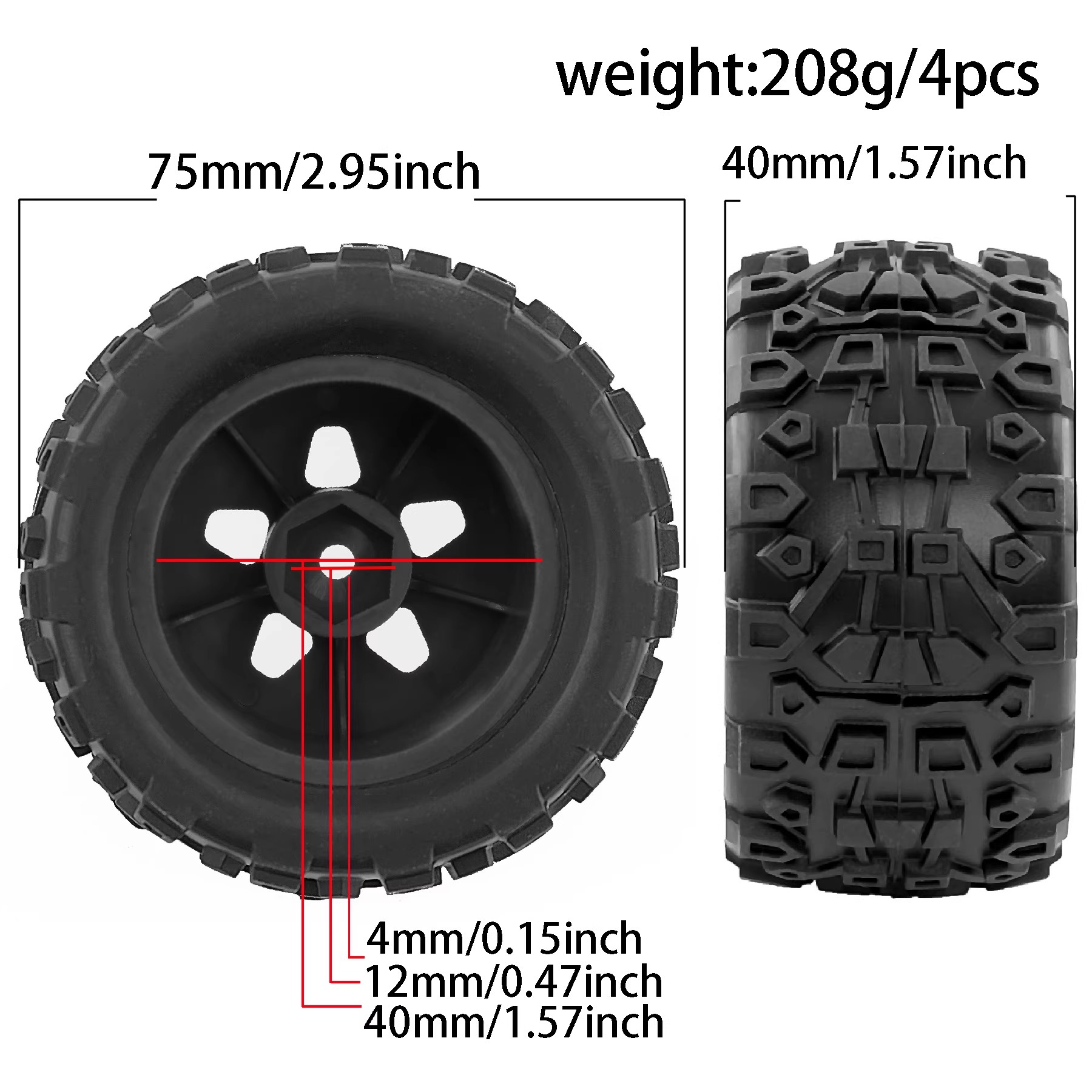 Pneus de Caminhão Monstro 1/18 - Rc Truck Monster avaliação e preço