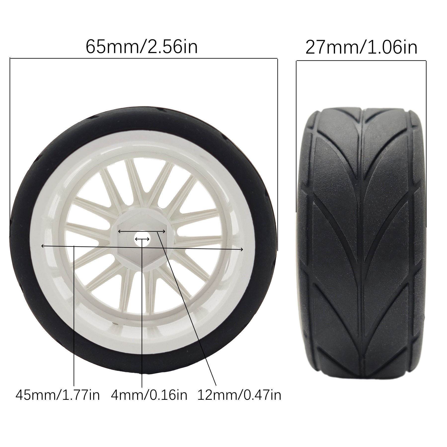 1/10 pneus de corrida rc e jan - Rc Tire Foam Insert avaliação e preço