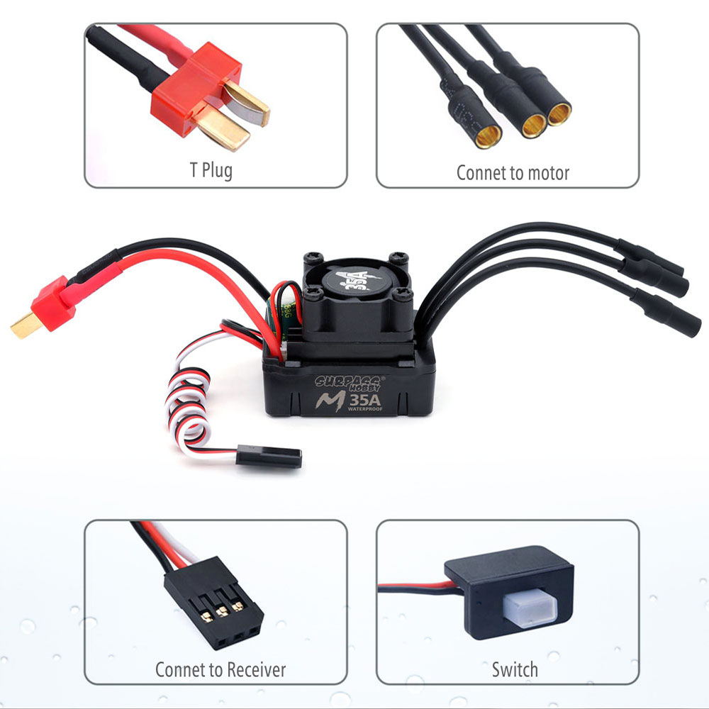 Controlador de Velocidade ESC  - Esc Waterproof 60A avaliação e preço